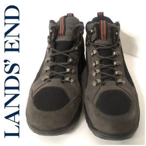 LANDS' END WINTER WATERPROOF BOOTS SIZE 8 - GRAY
